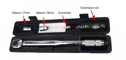 Llave de carraca con mango de 1/2 pulgada, clic de accionamiento ajustable, llave mecánica, llave dinamométrica