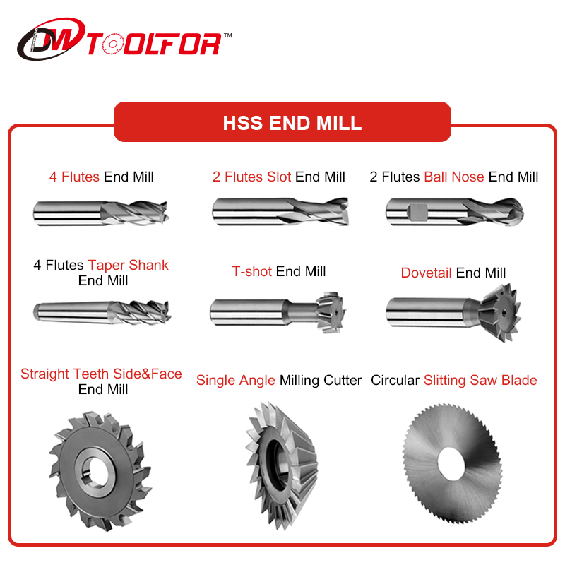 DM Fabricación Outlet End Mill 6 mm Broca y End Mill Sacapuntas Hss End Mills